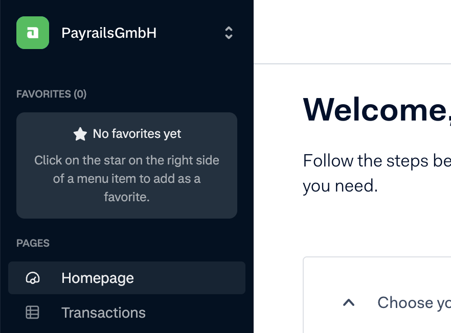 Adyen merchant account list showing account name