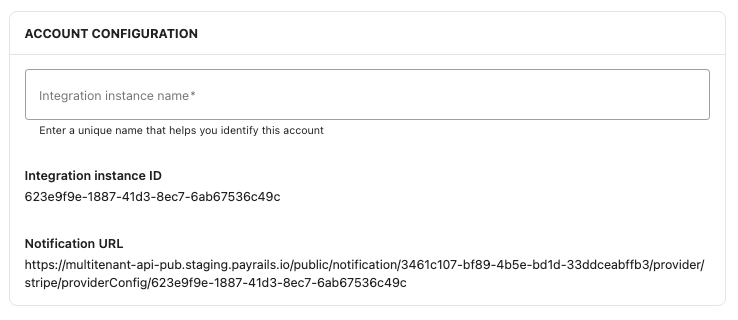 Payrails notification URL field for Nuvei DMN