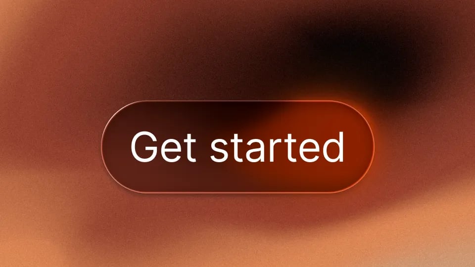 Get started button on an orange gradient