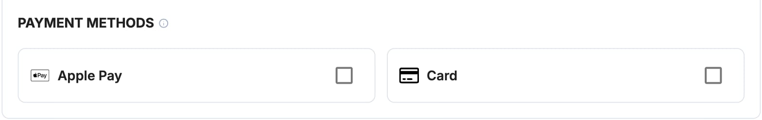 A screenshot showing the HyperPay payment method selection.