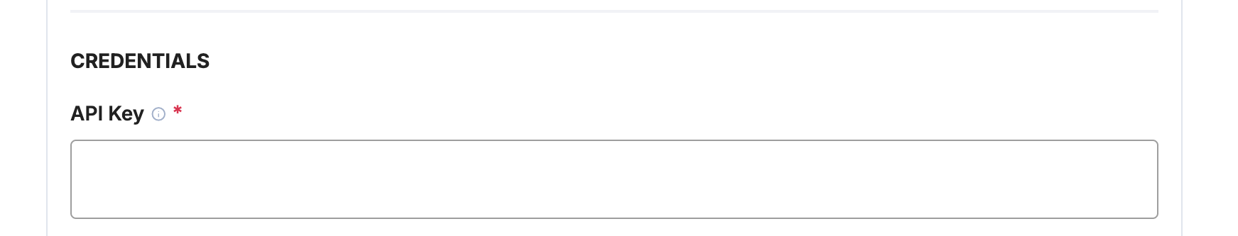Payrails API Key field for NMI