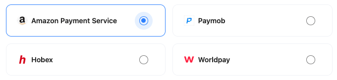 A screenshot showing the Amazon integration selected.