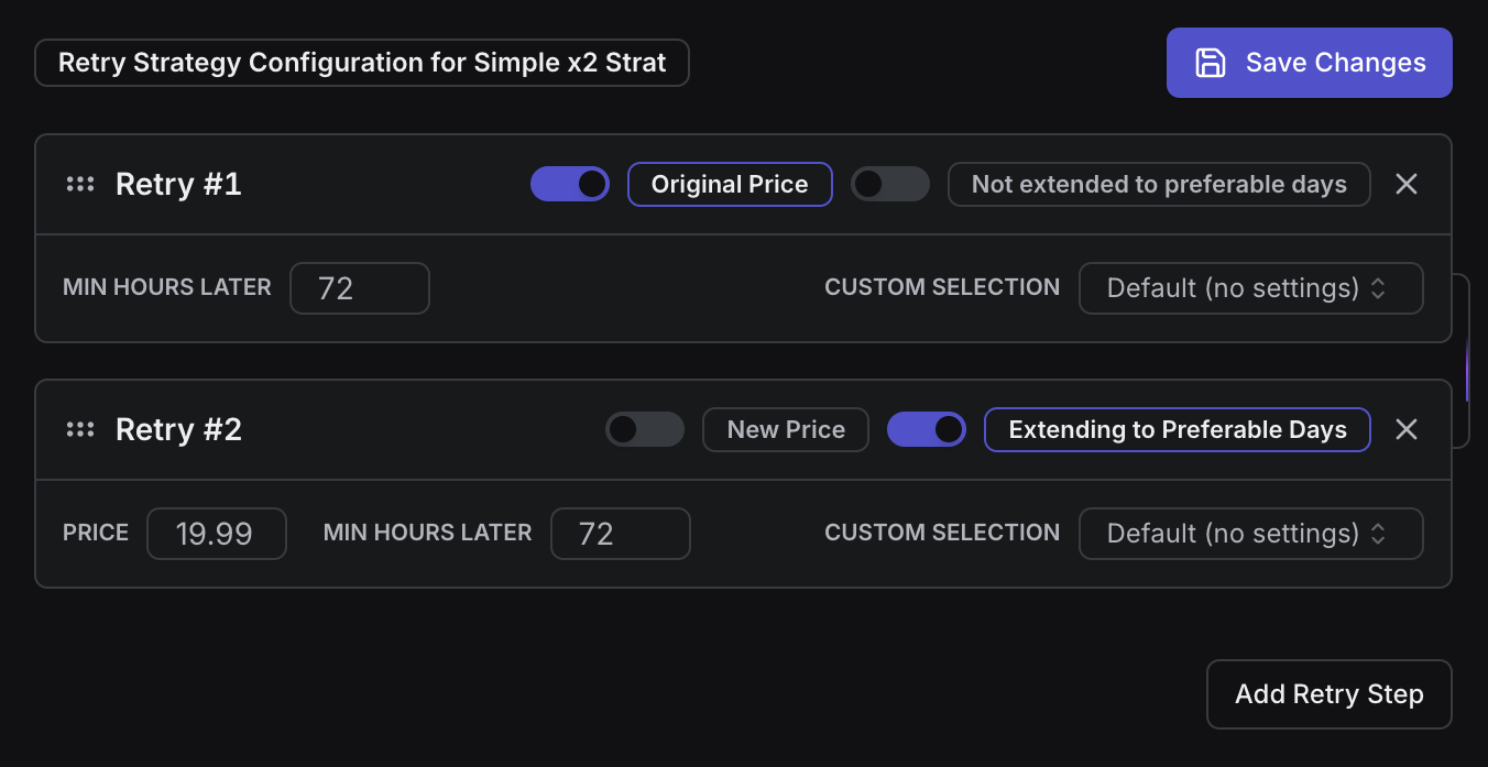 Step Configuration