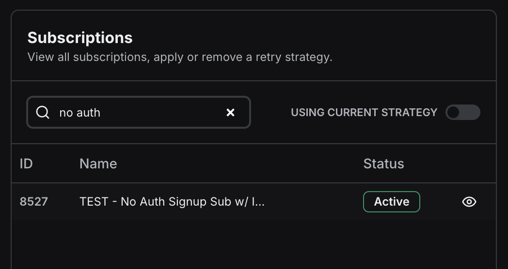 Find Subscription