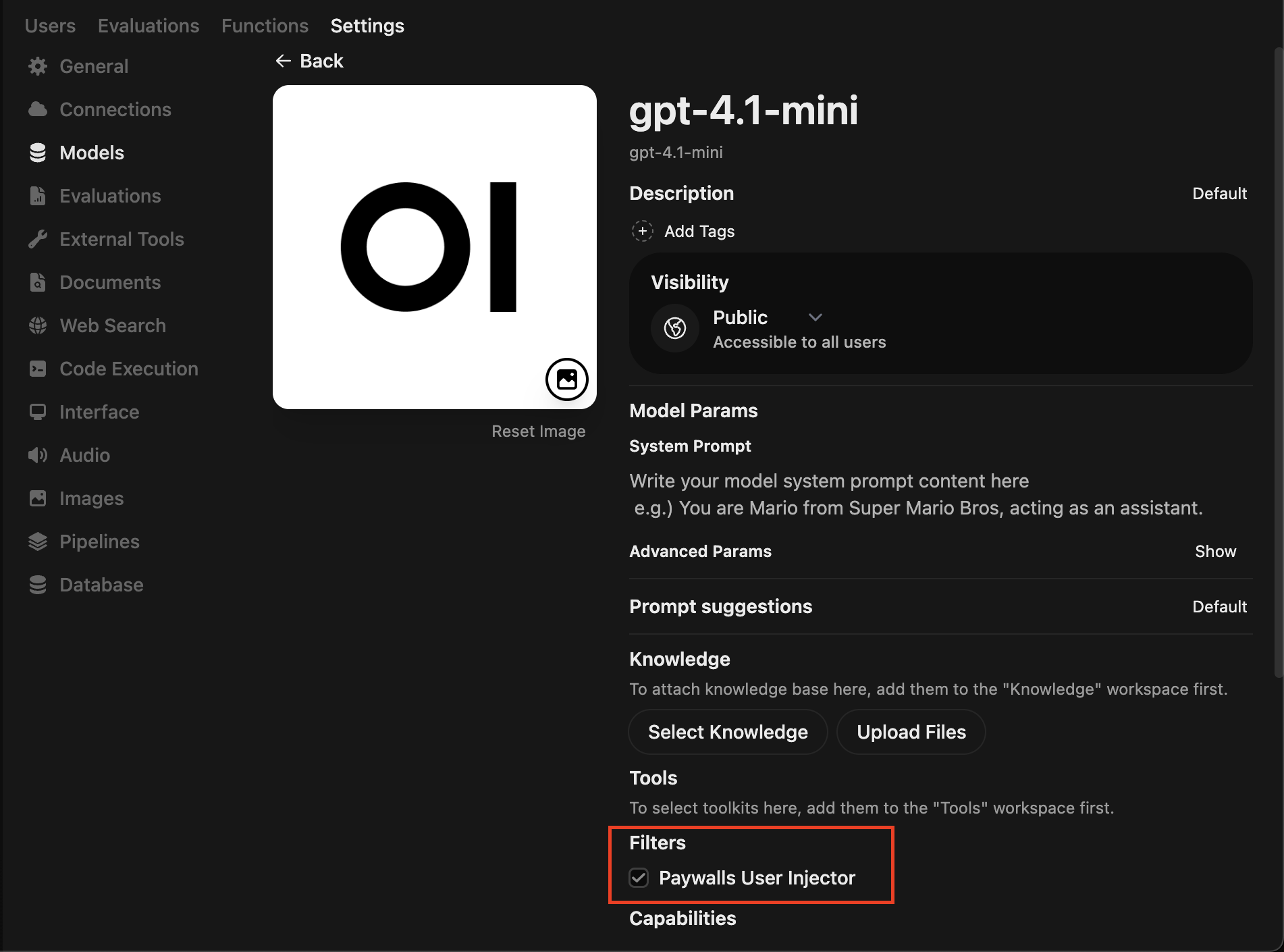 Open WebUI Attach Filter