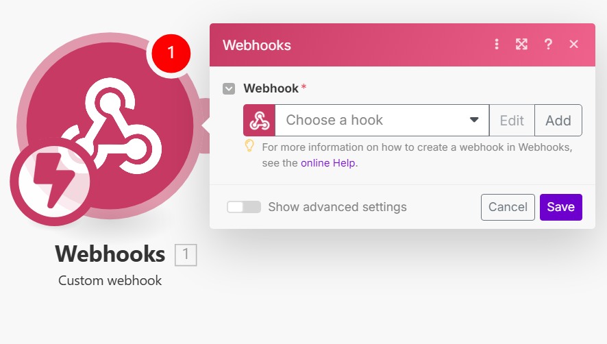 Make.com - Custom Webhook