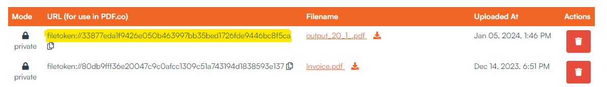 Accessing PDF.co Files