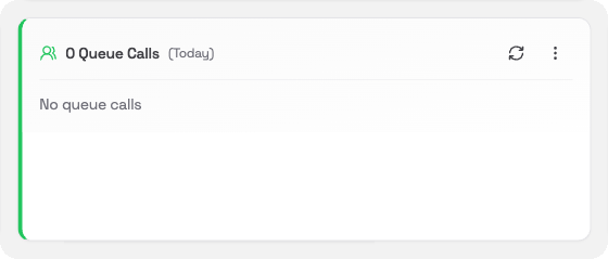Queue Calls card
