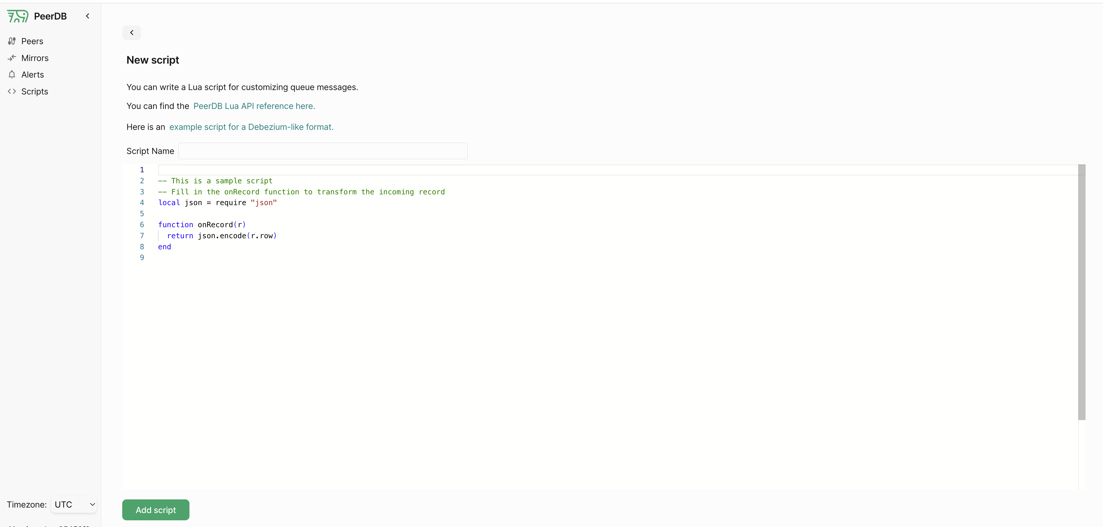 scripts editor