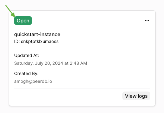 instance