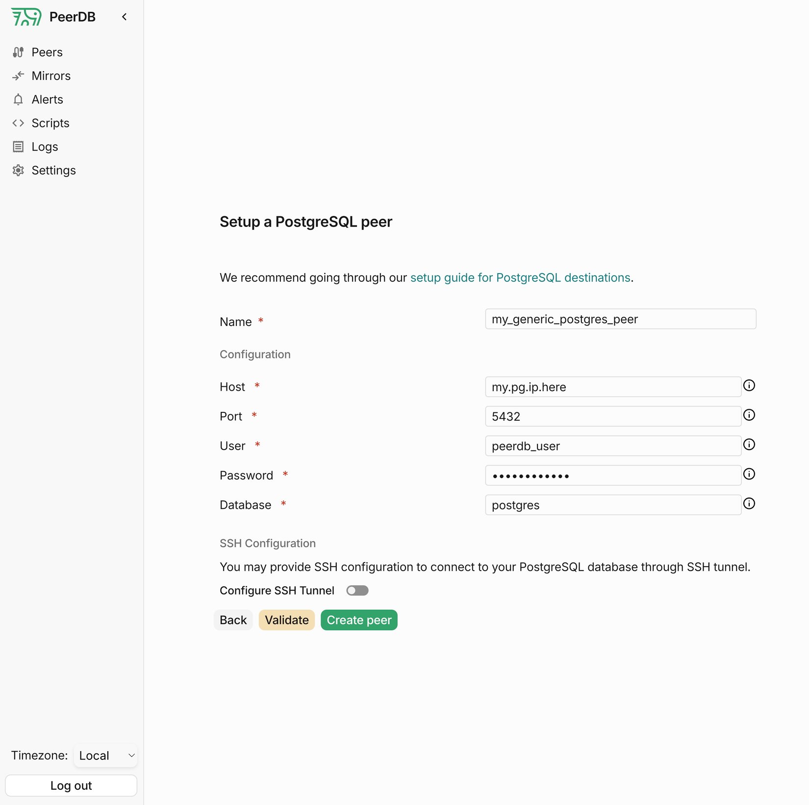 Generic PostgreSQL Source Setup Guide - PeerDB Docs: Setup your ETL in ...