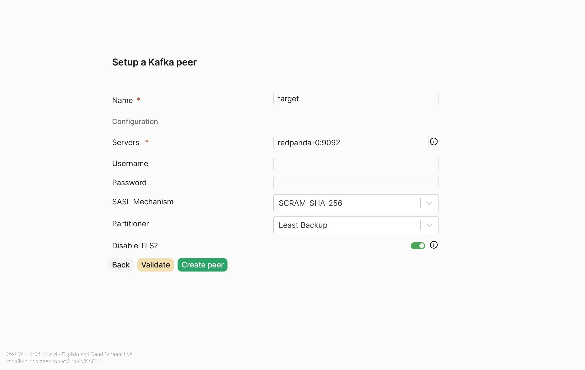 target peer