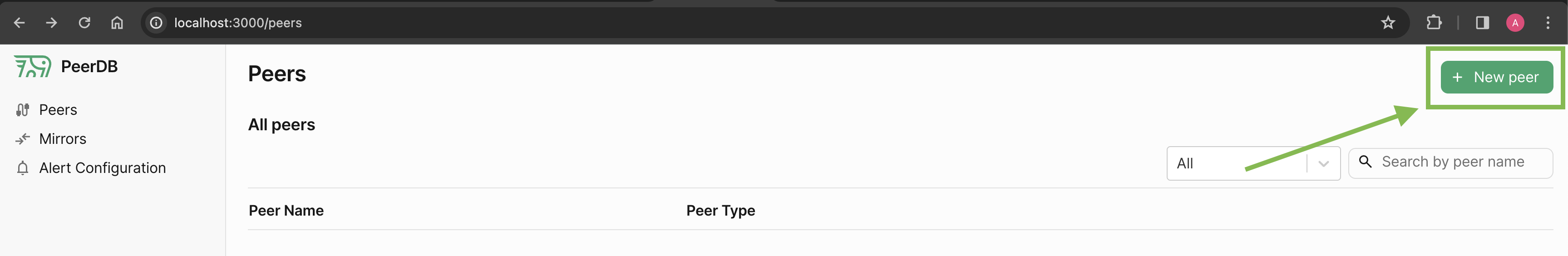create peer