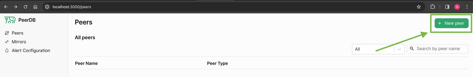 Peer Button Quickstart Guide - PeerDB Docs: Setup your ETL in minutes with SQL.