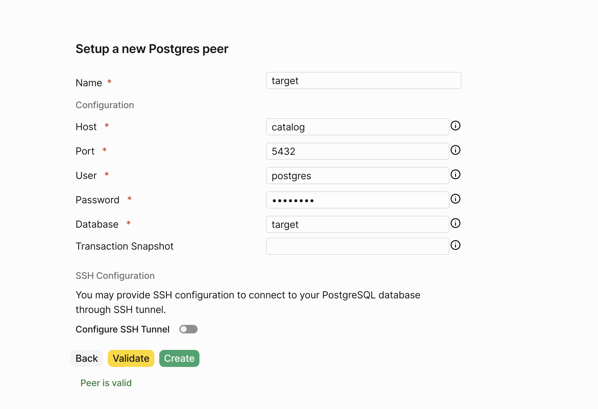 target peer
