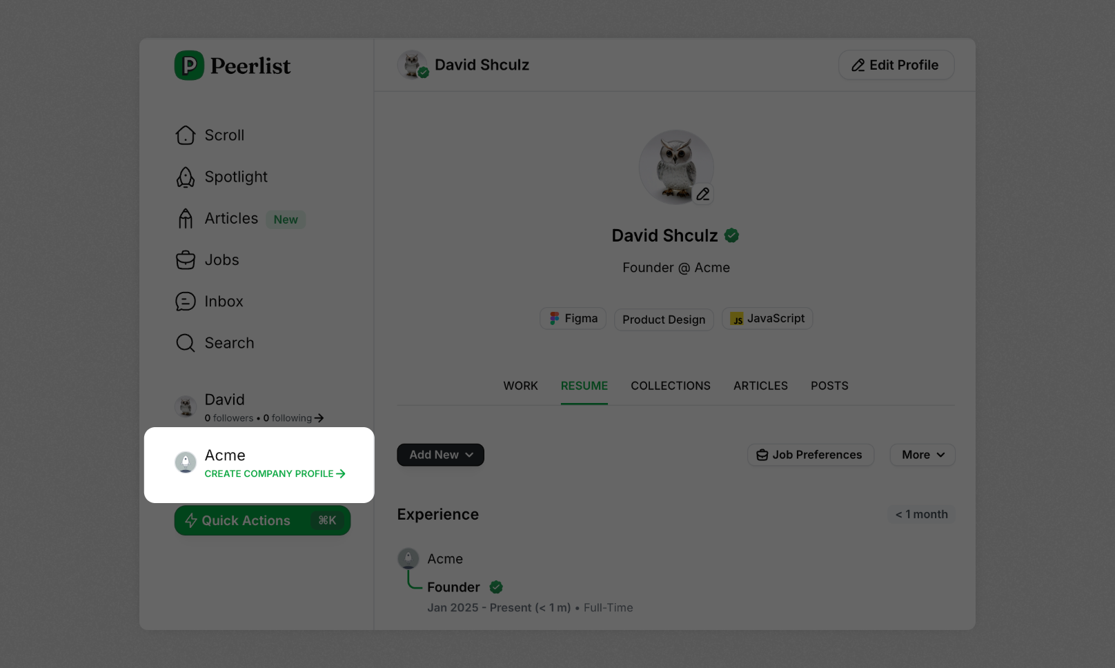 How to create a company profile on Peerlist? - Peerlist Help Center