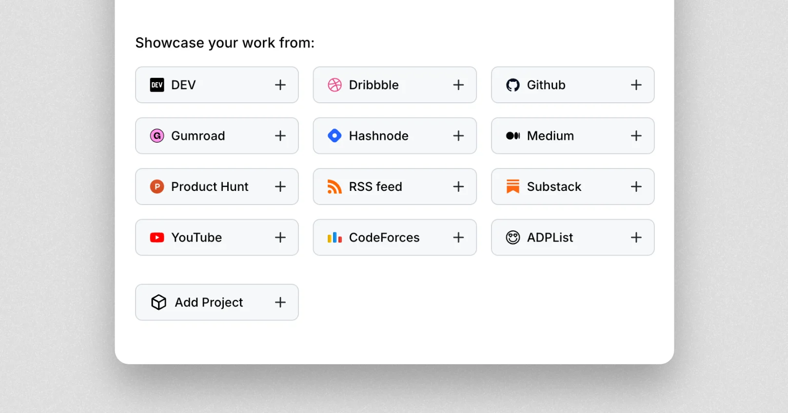 How to showcase my work on my Peerlist profile? - Peerlist Help Center
