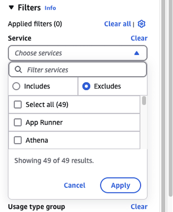 AWS Cost Explorer – Advanced Options