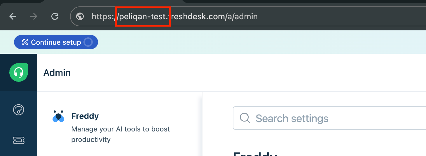 Freshdesk instance domain
