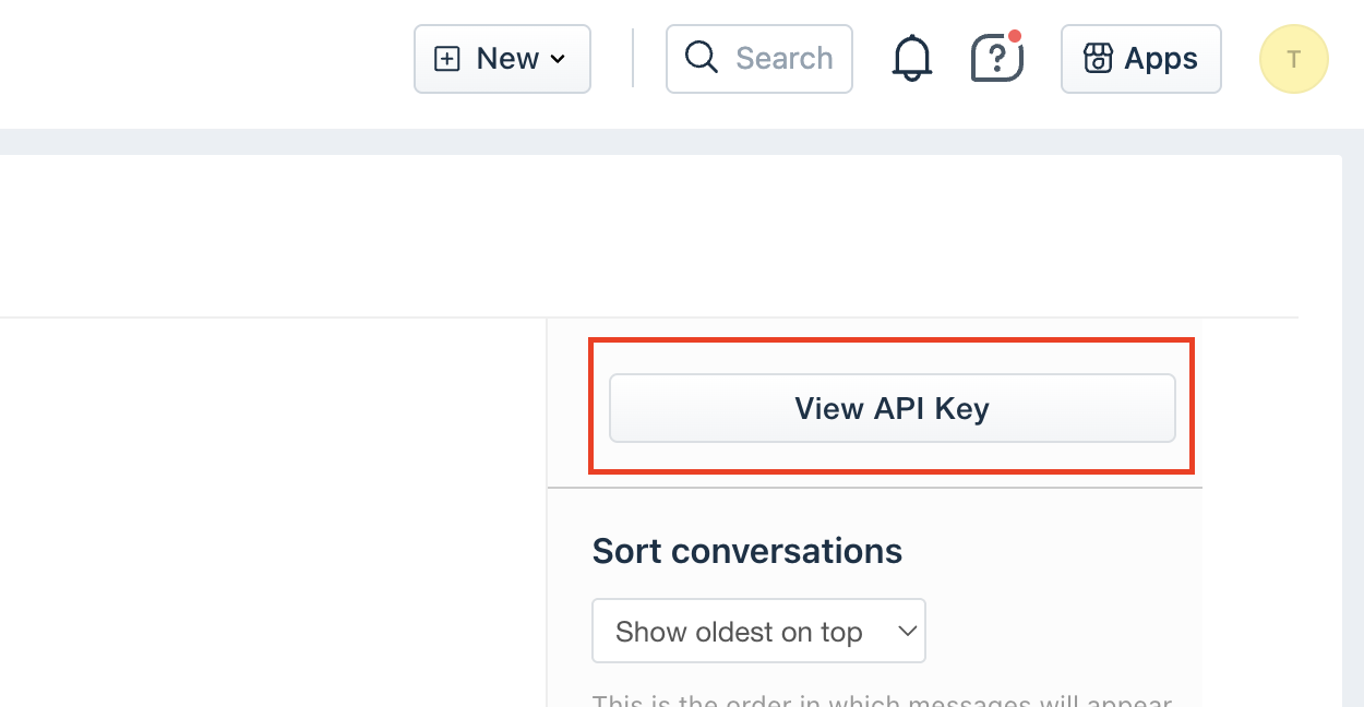 Freshdesk API key location