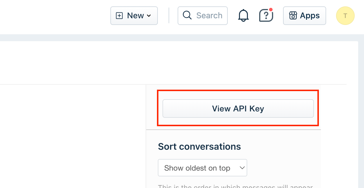 Freshdesk API key location