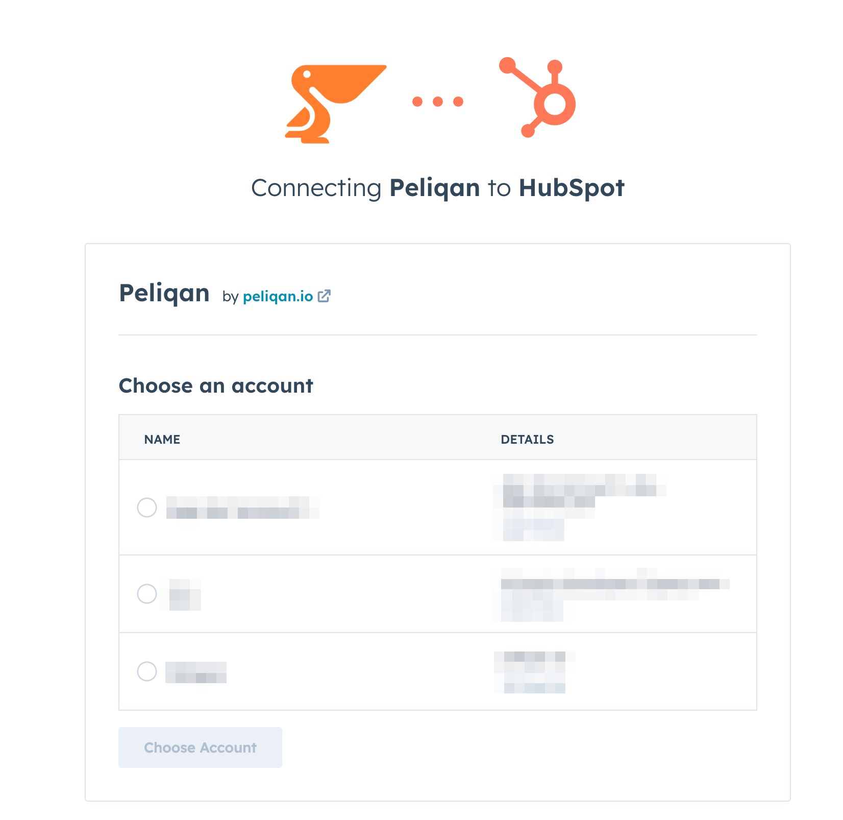 HubSpot OAuth authorization