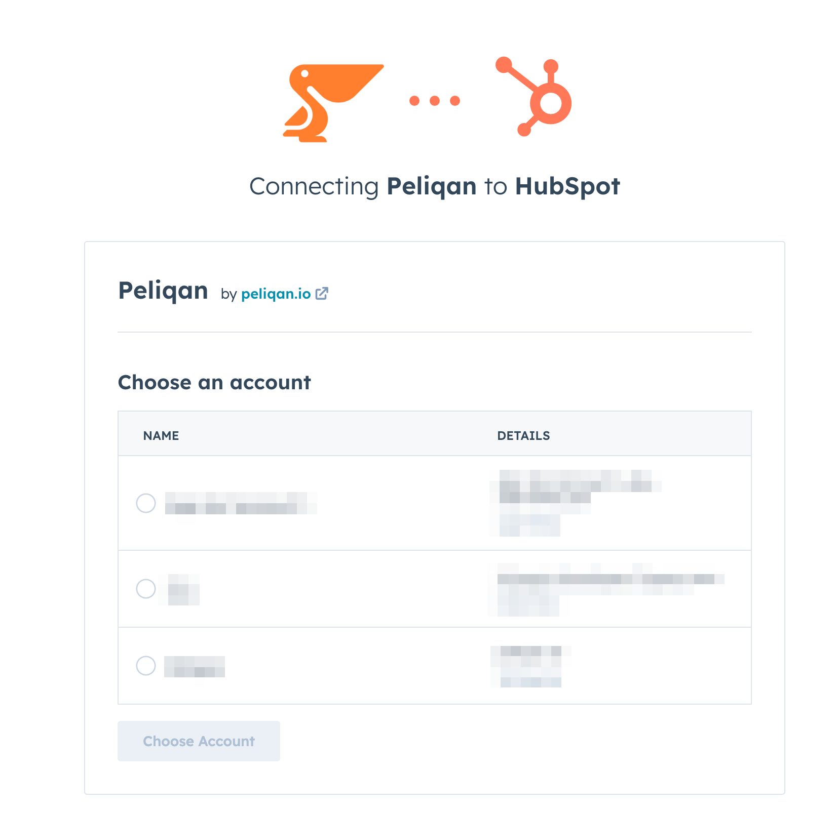 HubSpot OAuth authorization