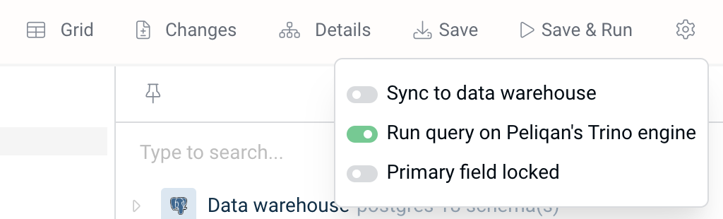 Enable Trino setting