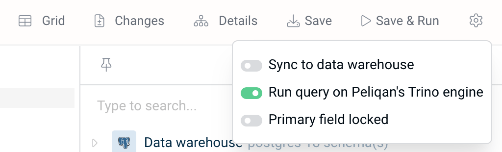 Enable Trino setting