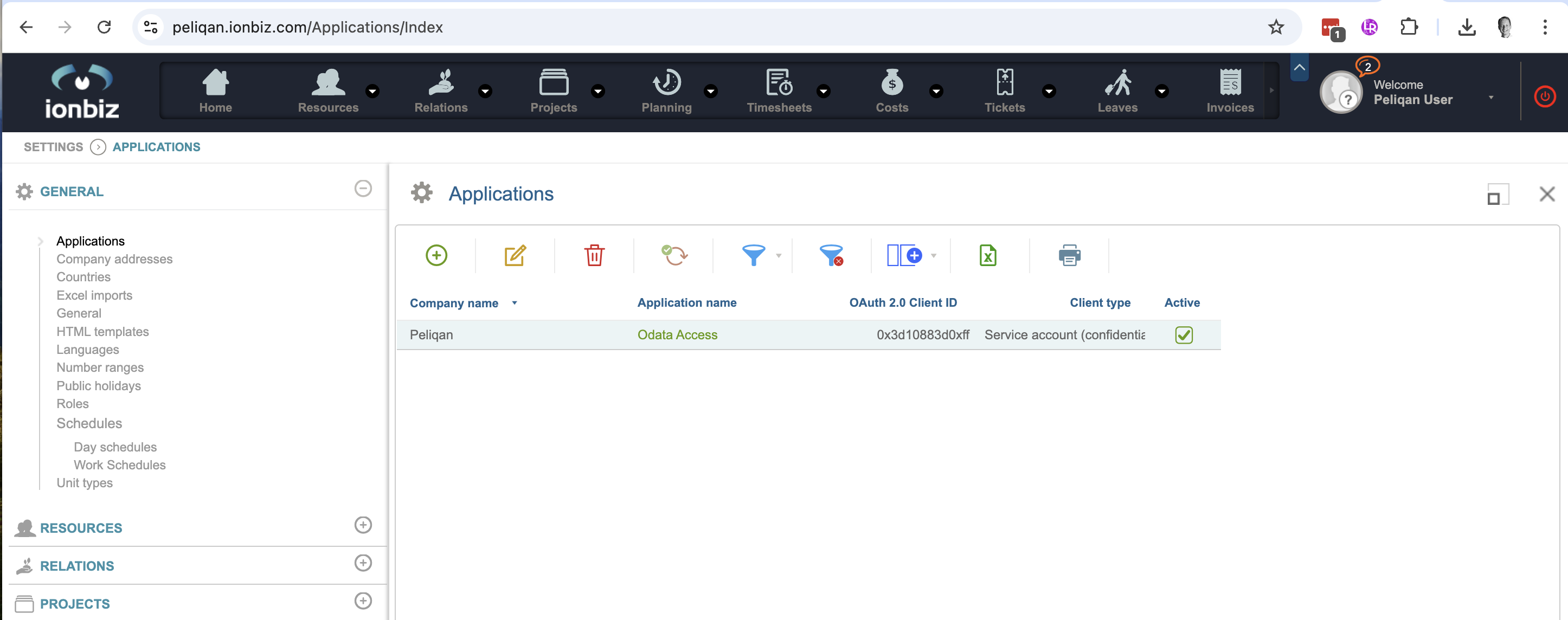Adding an Application in ionBIZ