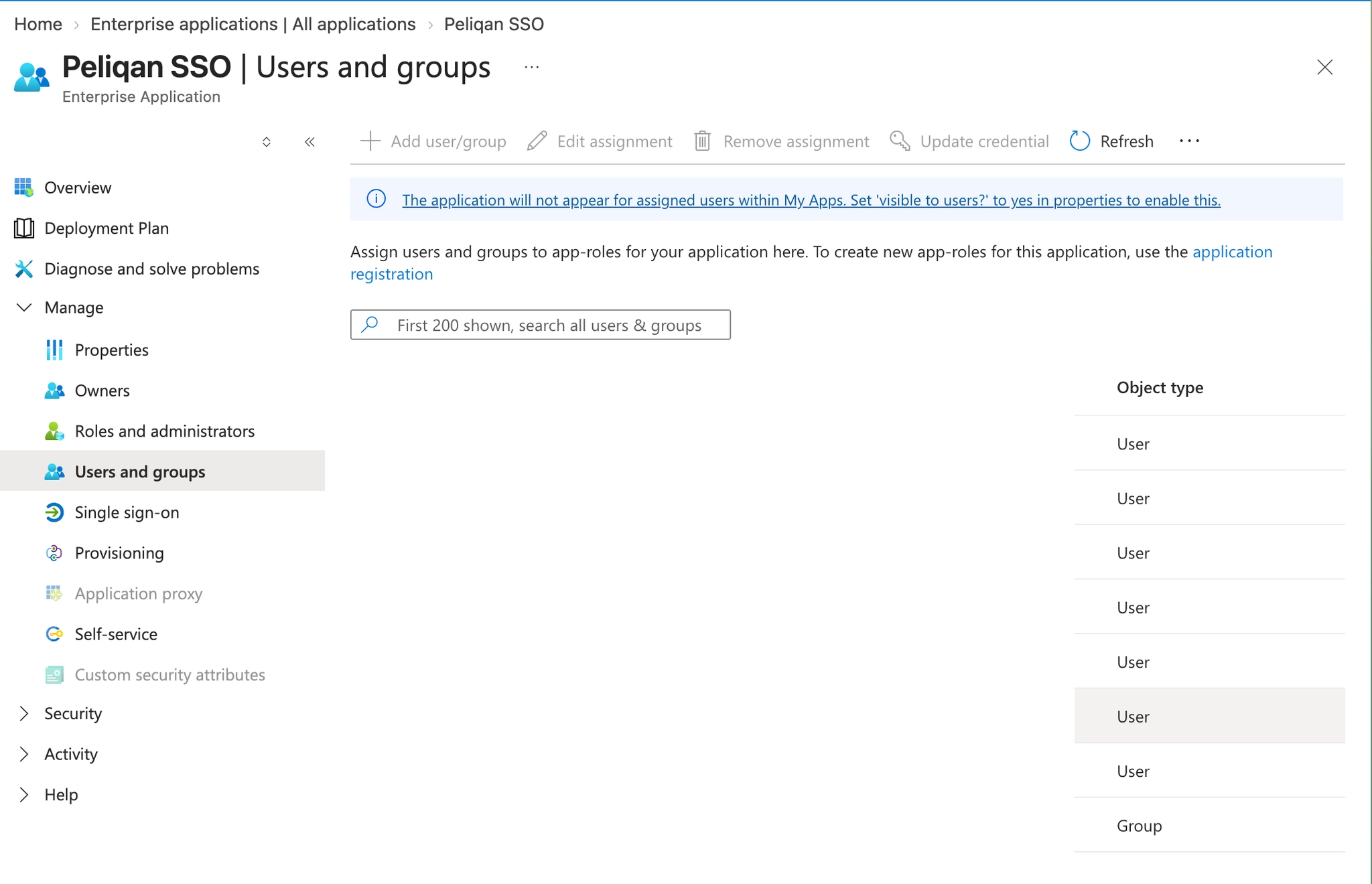 Azure Sso App Groups
