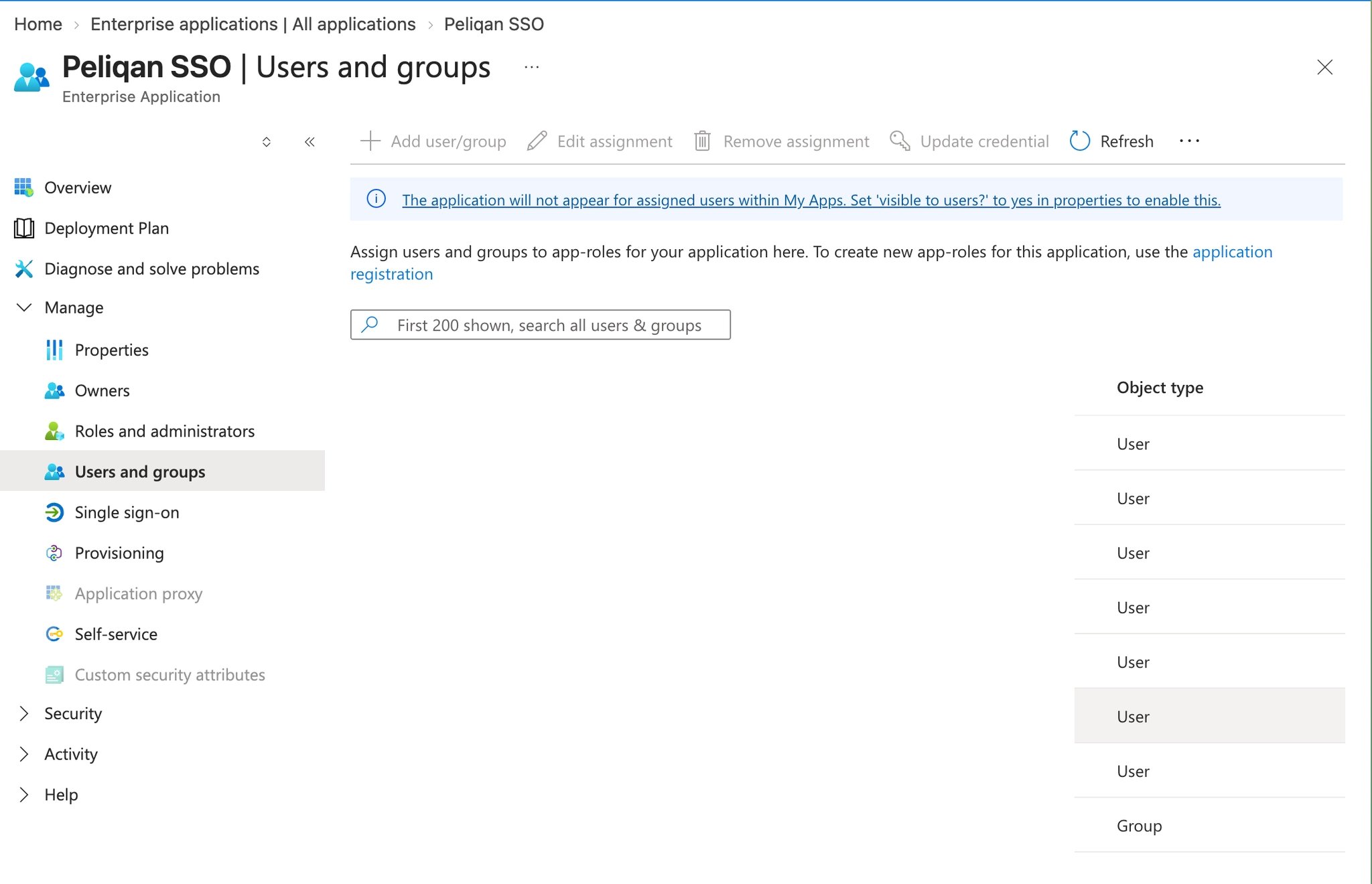Azure Sso App Groups