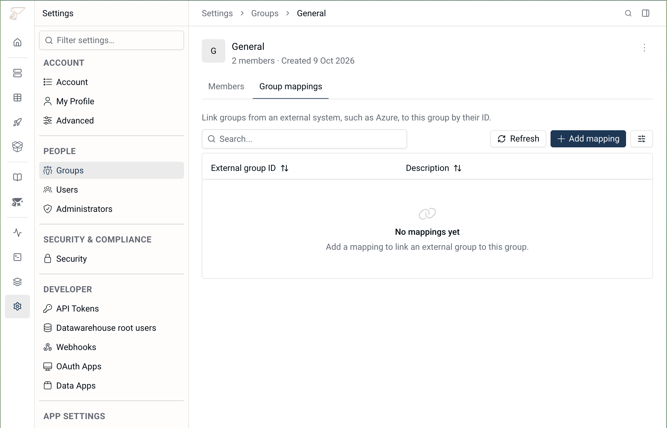 Peliqan Group Mapping