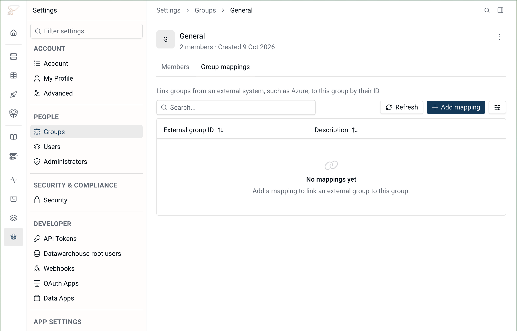 Peliqan Group Mapping