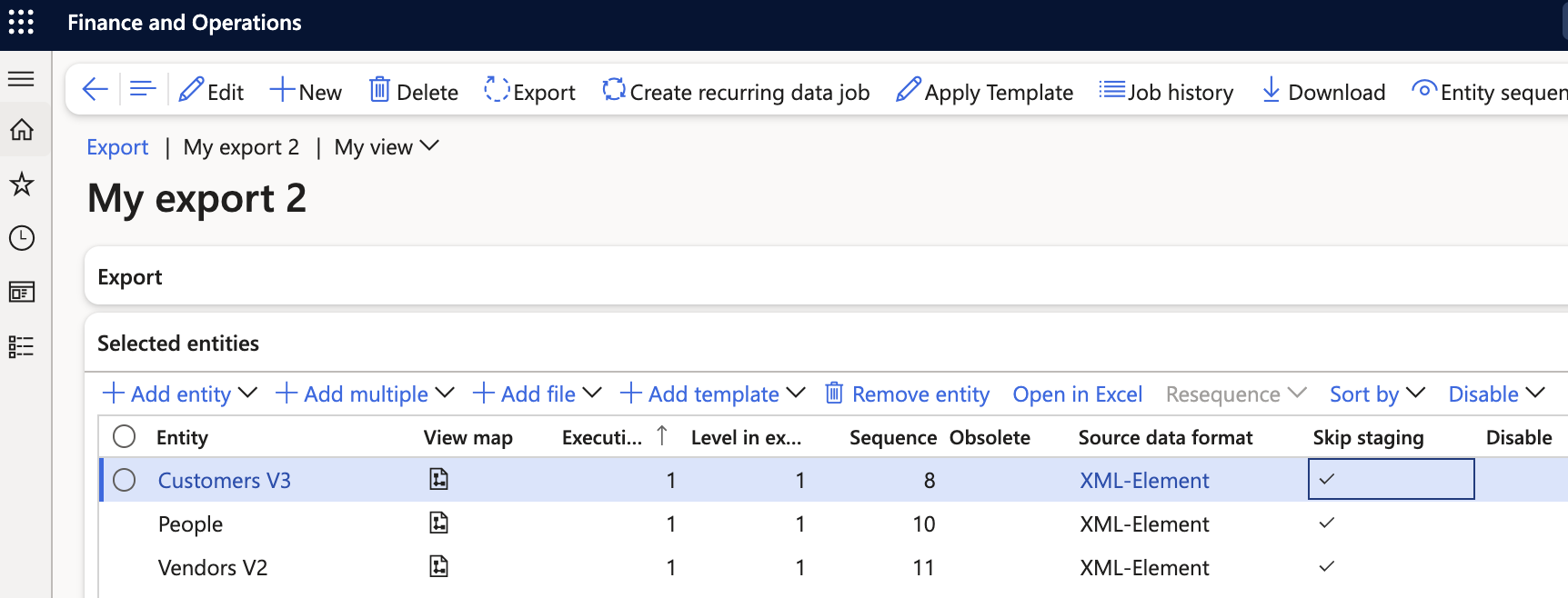 Dynamics F&O Skip Staging check