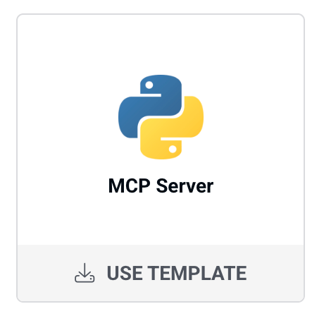 MCP Server template tile in Peliqan