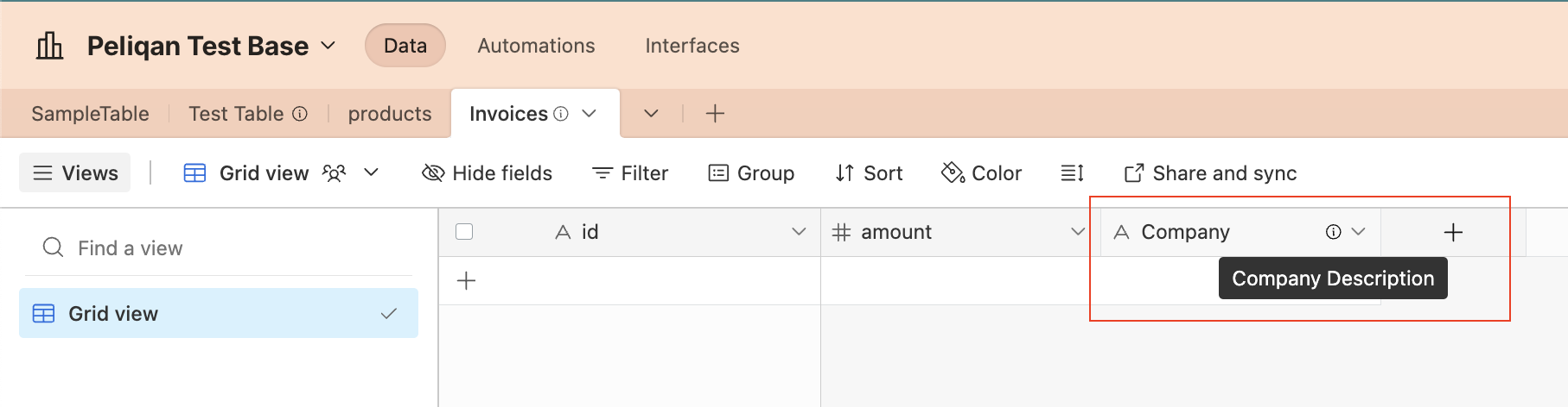 Add Field configuration