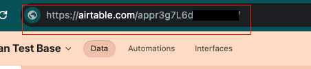 Airtable Base ID in URL