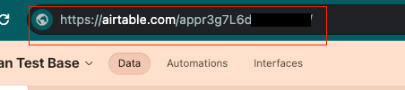 Airtable Base ID in URL