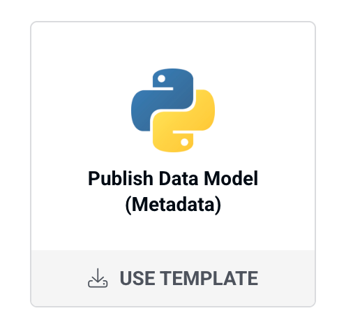 Data model template app