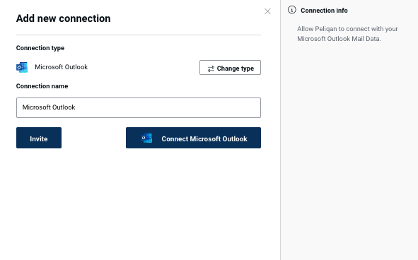 Microsoft Outlook connection in Peliqan