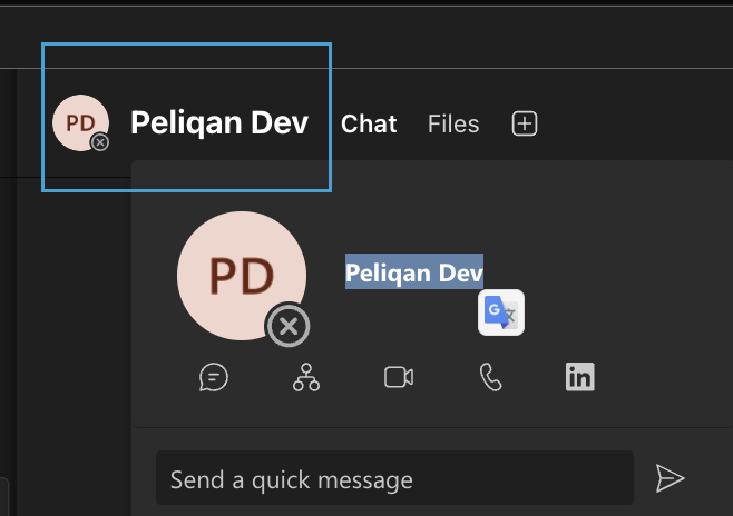 Find OneonOne Chat function in Peliqan
