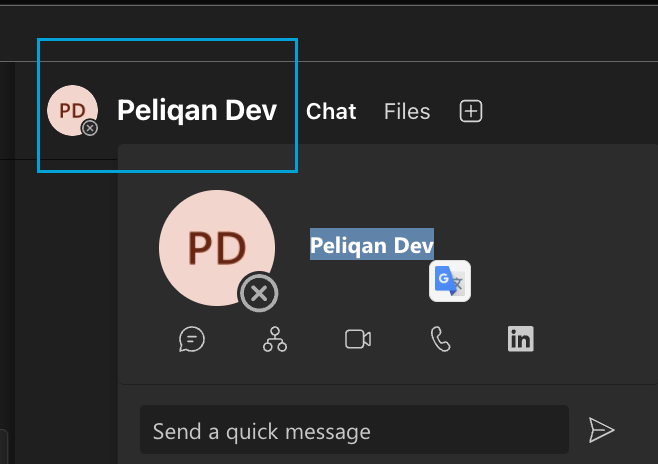 Find OneonOne Chat function in Peliqan