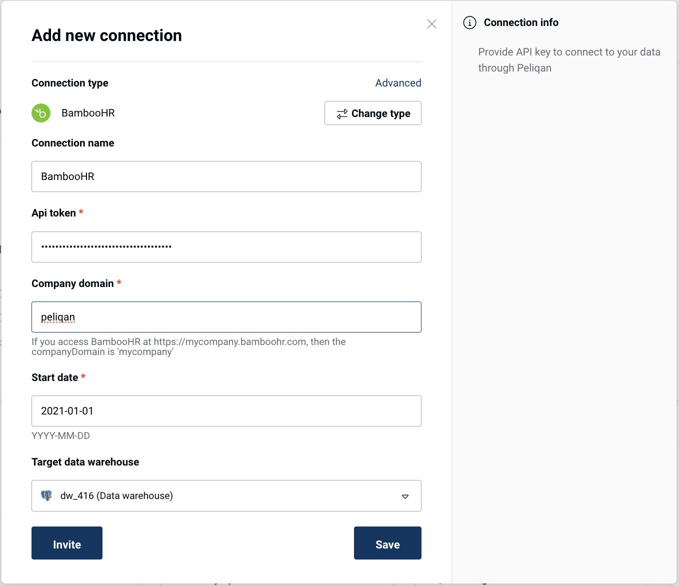 BambooHR Peliqan Connectivity module