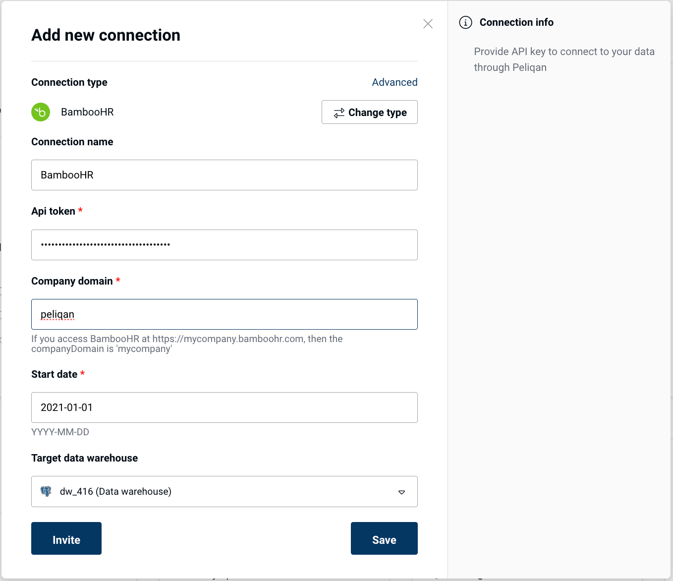 BambooHR Peliqan Connectivity module