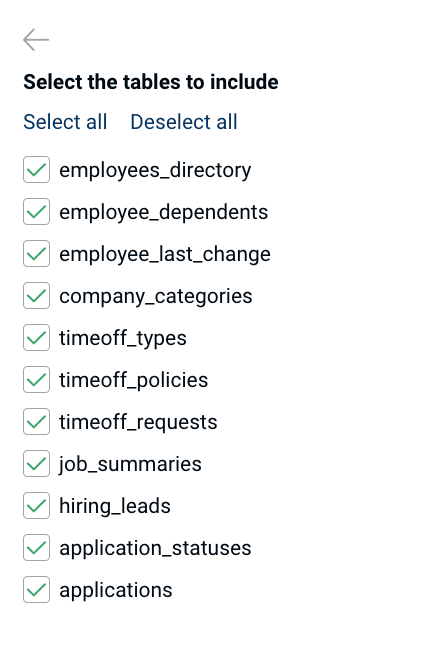 BambooHR Advanced options