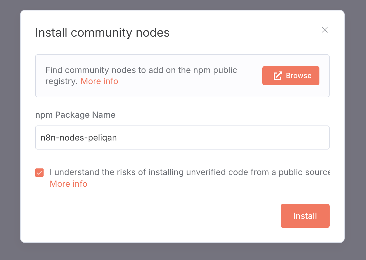 n8n community node installation