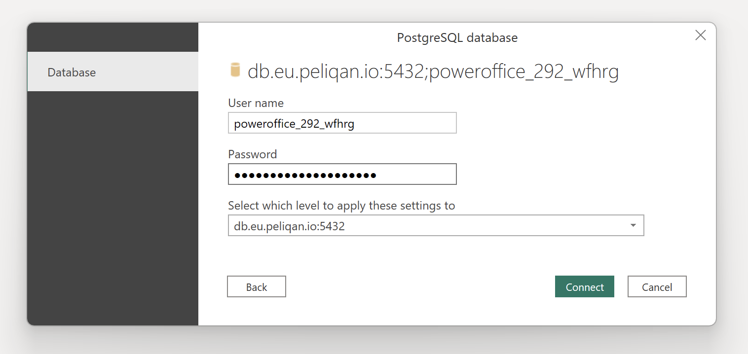 MS Power BI set login and password.png