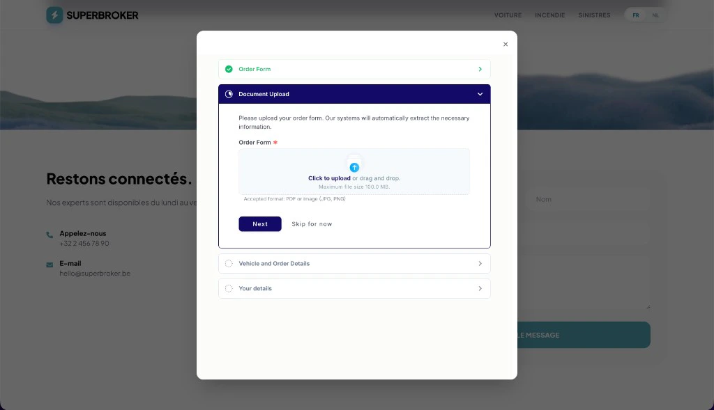 Embedded form showcase
