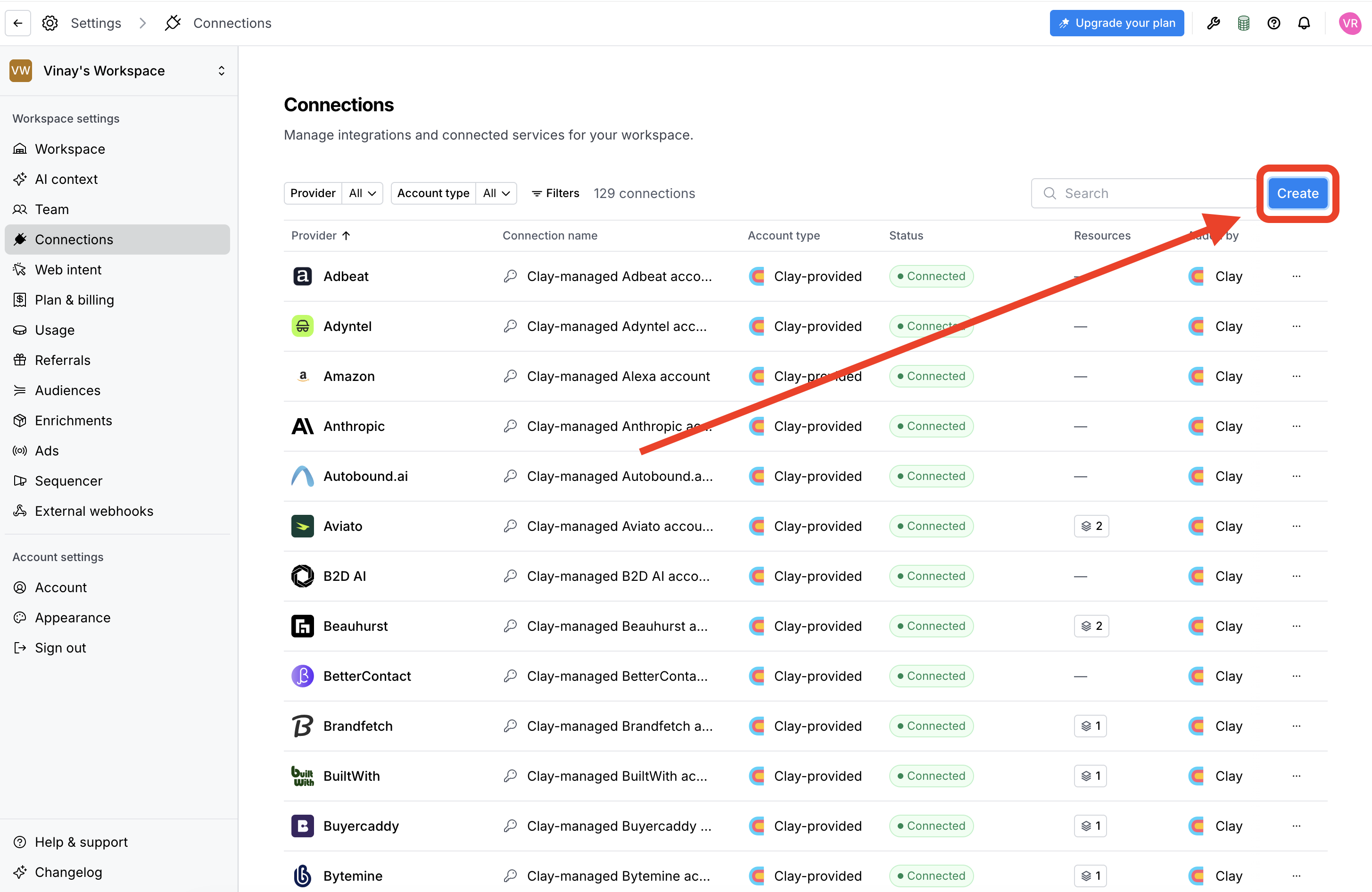 Searching for People Data Labs in Clay Connections